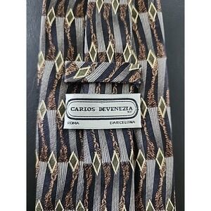 Men's Neck Tie Carlos Devenezia Silk L59" W3.75"